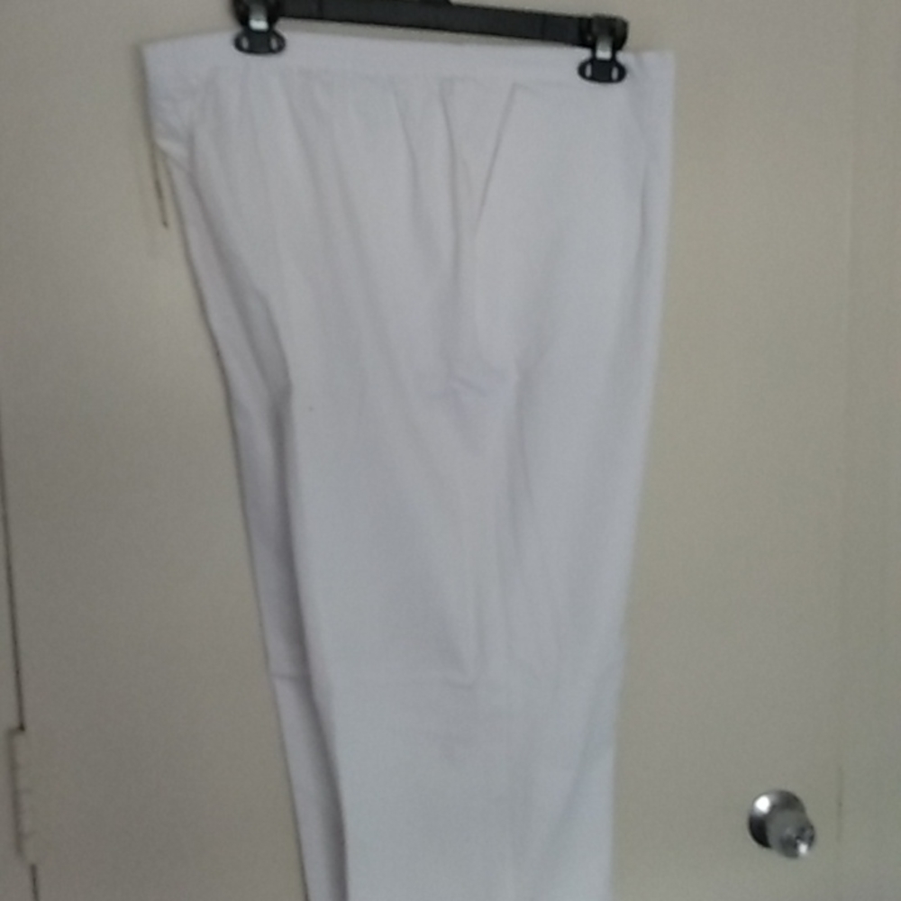 New Alfred Dunner White Stretch Pants Size24W